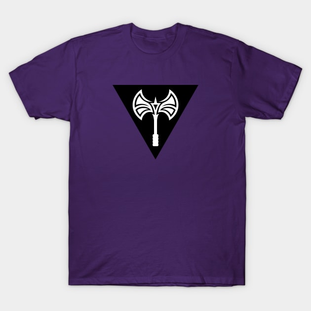 Lesbian Flag Stylized Labrys T-Shirt by SapphicReality